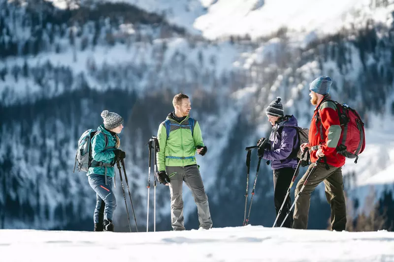 Schneeschuhwandern am Hengstpass